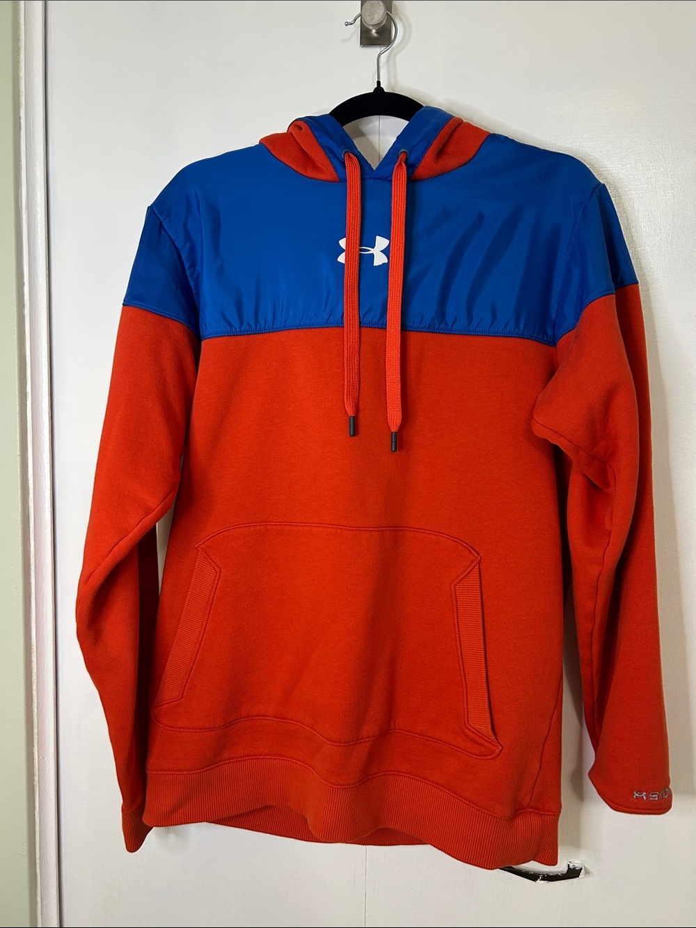 Under Armour Men's Red and Blue Pullover Hoodie